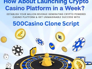500Casino Clone Script: Your Gateway to the Crypto Gaming Market