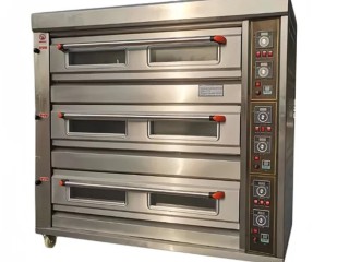 6 Trays 3 decks electric oven